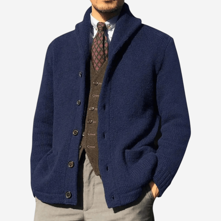 Womens Wool Knit Cardigan Relaxed Fit