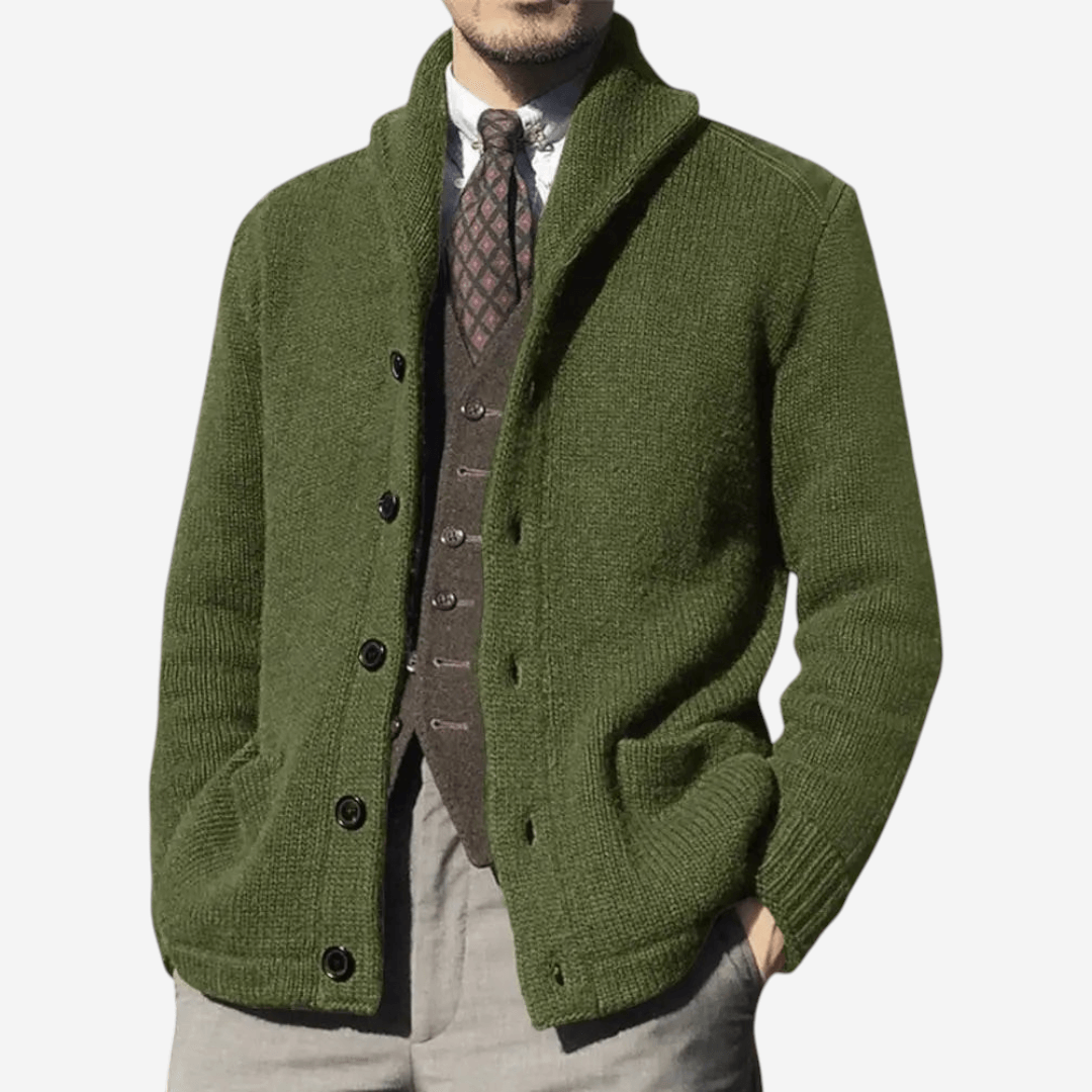 Womens Wool Knit Cardigan Relaxed Fit