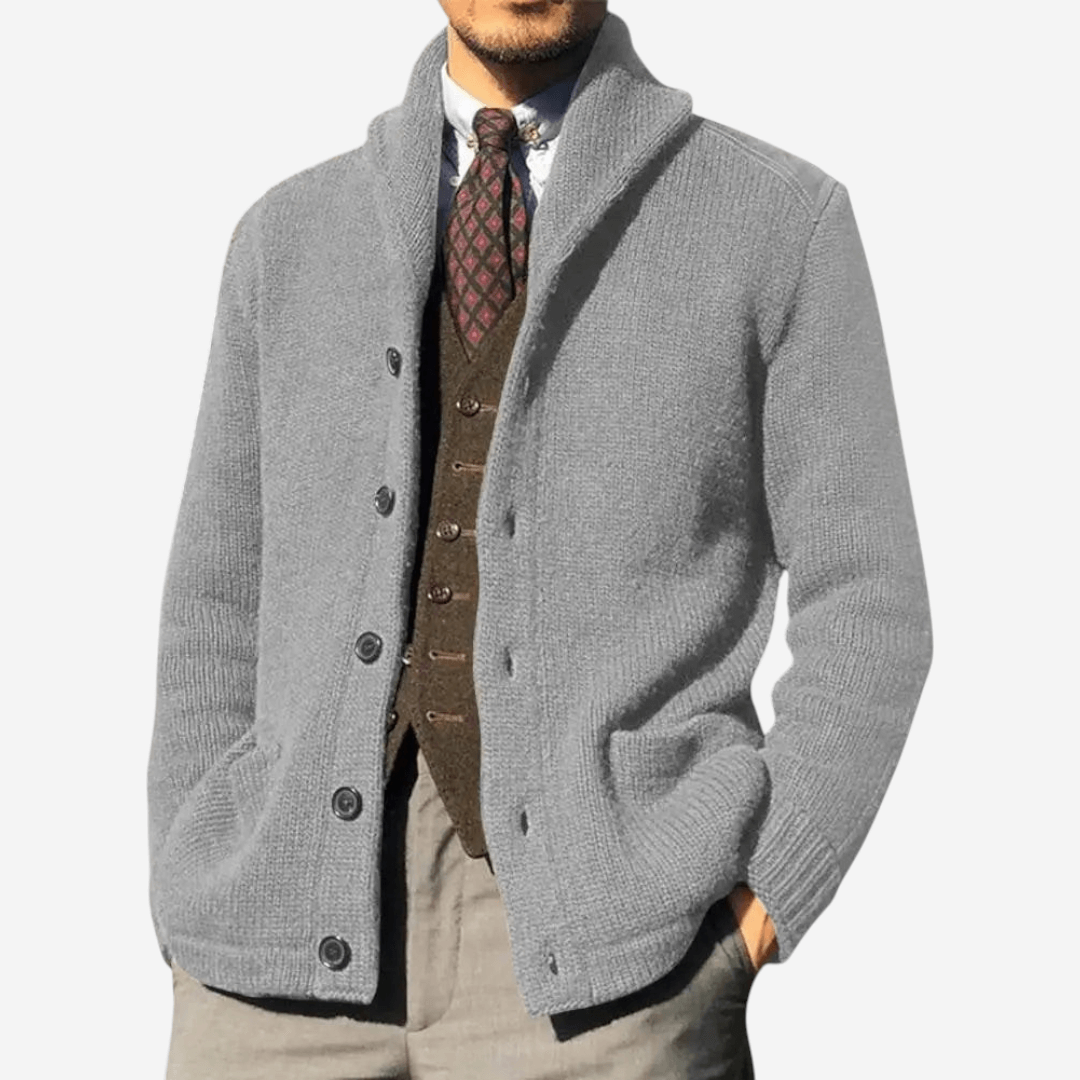 Womens Wool Knit Cardigan Relaxed Fit