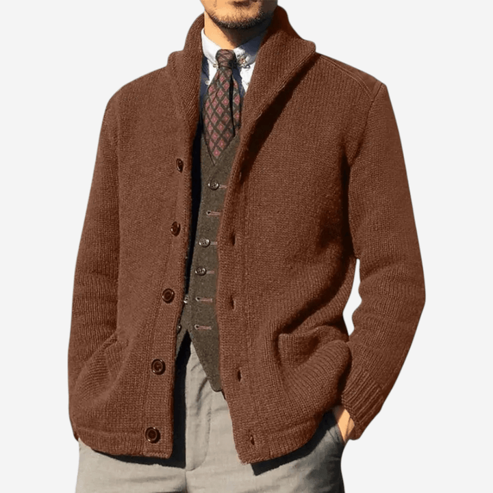 Womens Wool Knit Cardigan Relaxed Fit