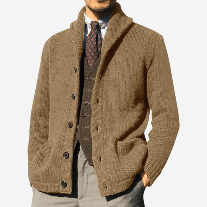 Womens Wool Knit Cardigan Relaxed Fit