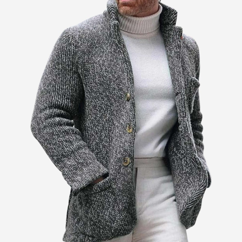 Womens Chunky Knit Cardigan Relaxed Fit