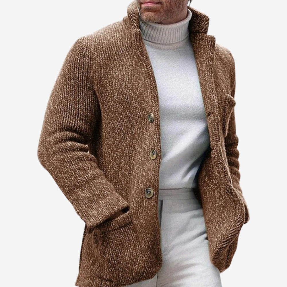 Womens Chunky Knit Cardigan Relaxed Fit