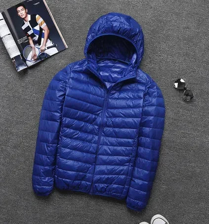 Mens Hooded Jacket Ultralight Sleek Fit