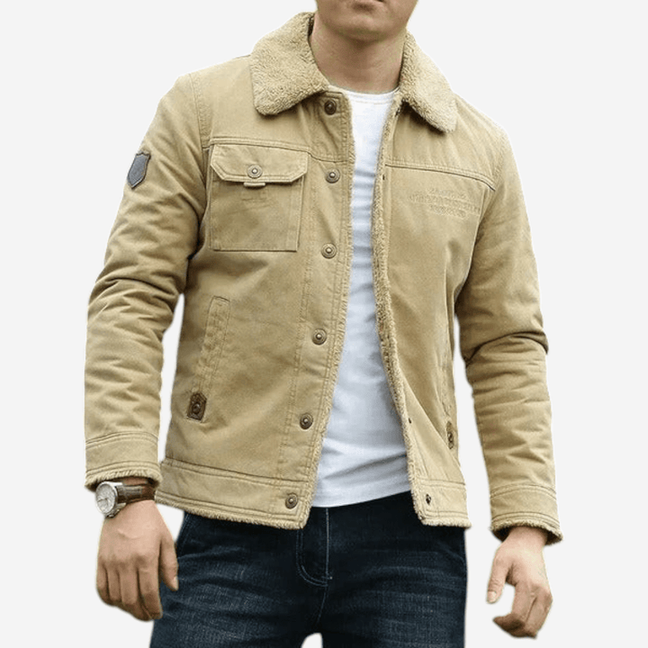 Unisex Jacket Sherpa Lined Warm Fit
