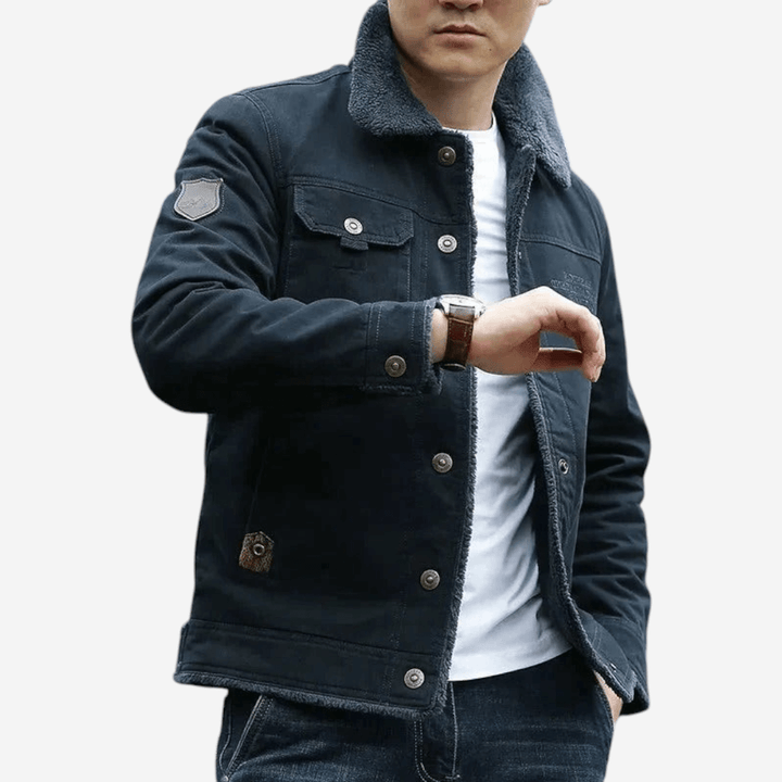 Unisex Jacket Sherpa Lined Warm Fit