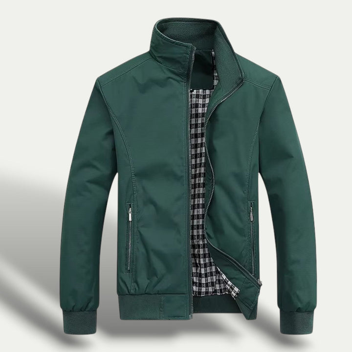 Mens Zip-Up Jacket Checked Lined