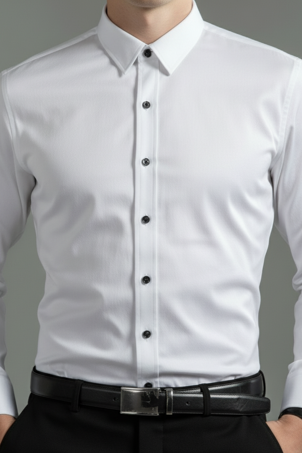 Mens Dress Shirt Tailored Fit Button Down