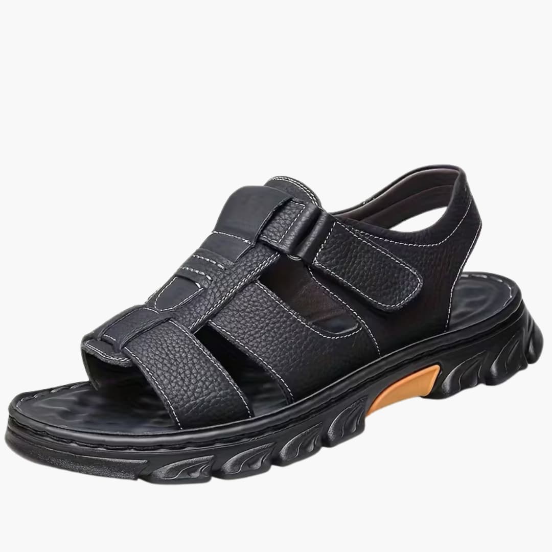 Mens Outdoor Flip Flops Microfiber Upper Rubber Sole - BritishMode