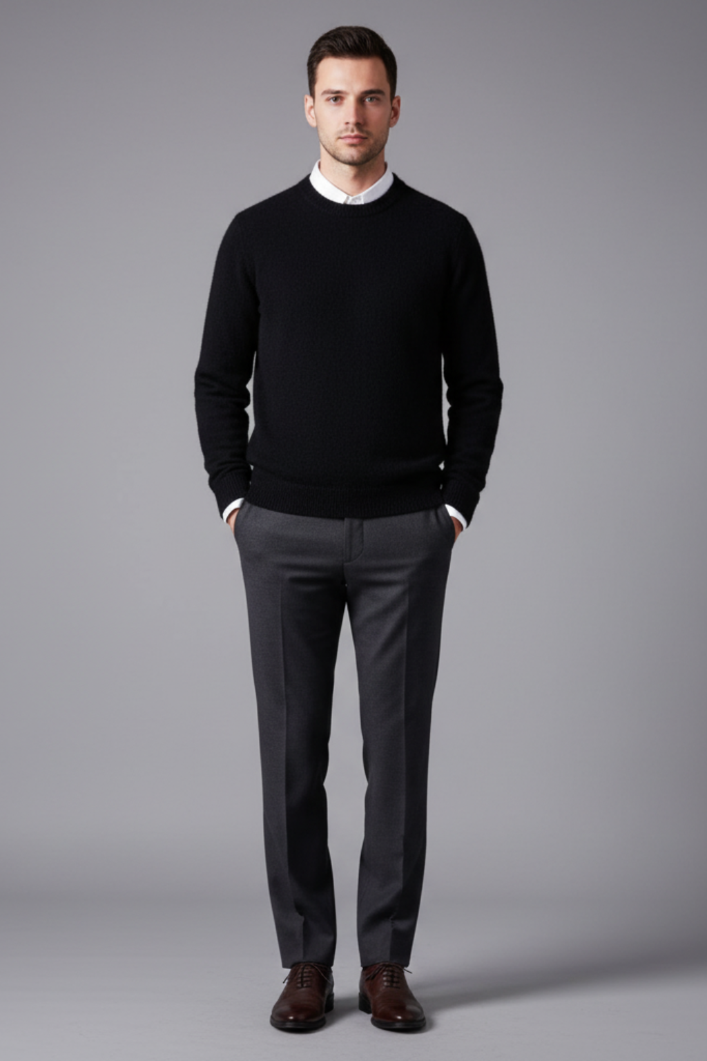 Mens Sweater Fibre Blend Oversized Fit - BritishMode