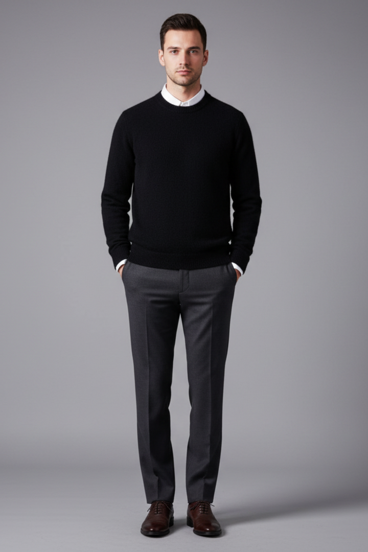 Mens Sweater Fibre Blend Oversized Fit - BritishMode