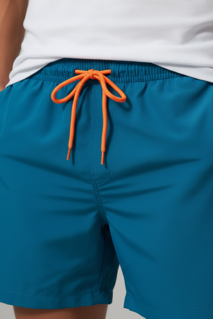 Mens Swim Shorts Mid-Thigh Simple Fit