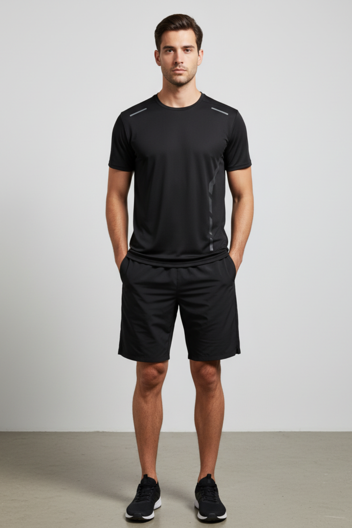 Mens Sports T-Shirt Quick-Dry Breathable Fit