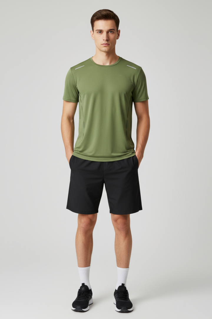 Mens Sports T-Shirt Quick-Dry Breathable Fit