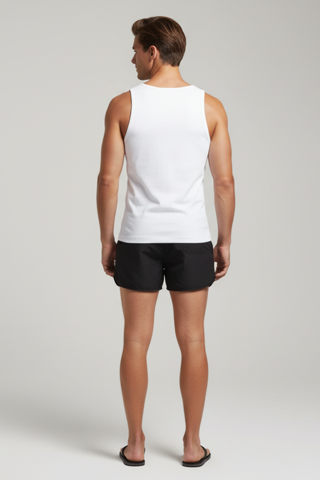 Mens Swim Shorts Quick-Drying Elastic Waistband
