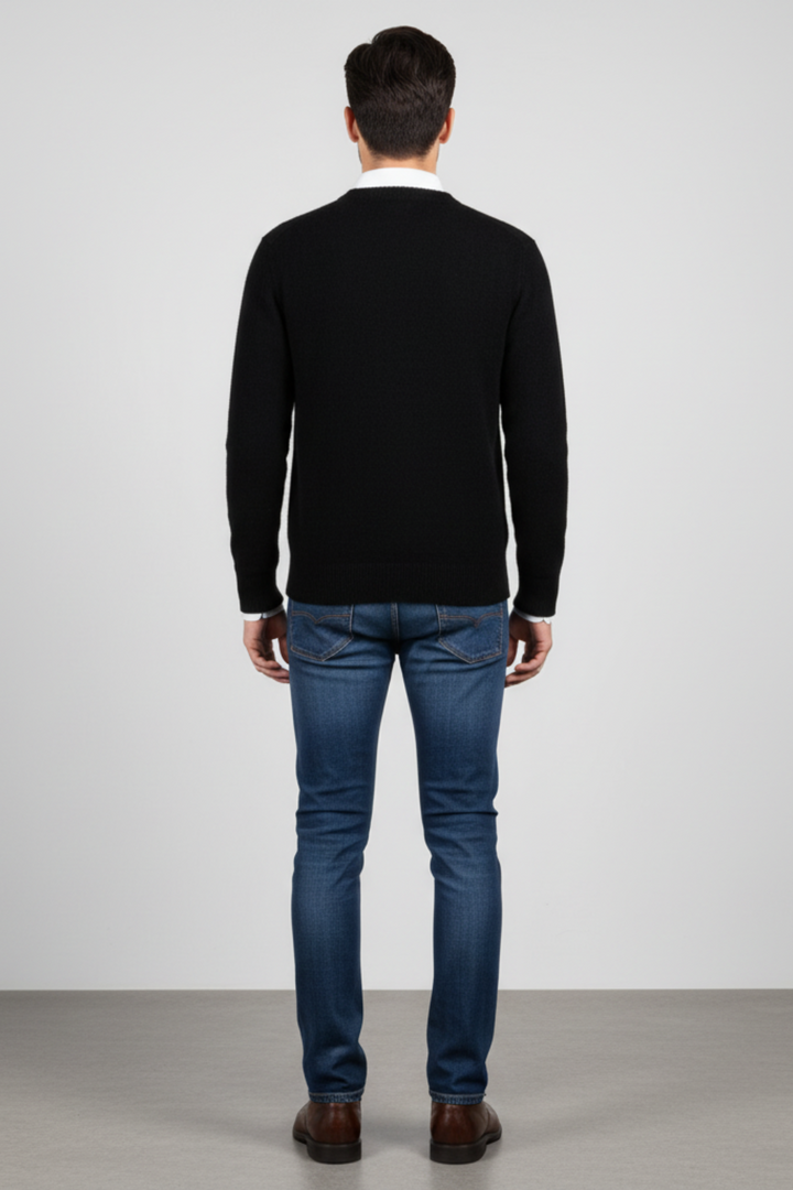 Mens Sweater Fibre Blend Oversized Fit