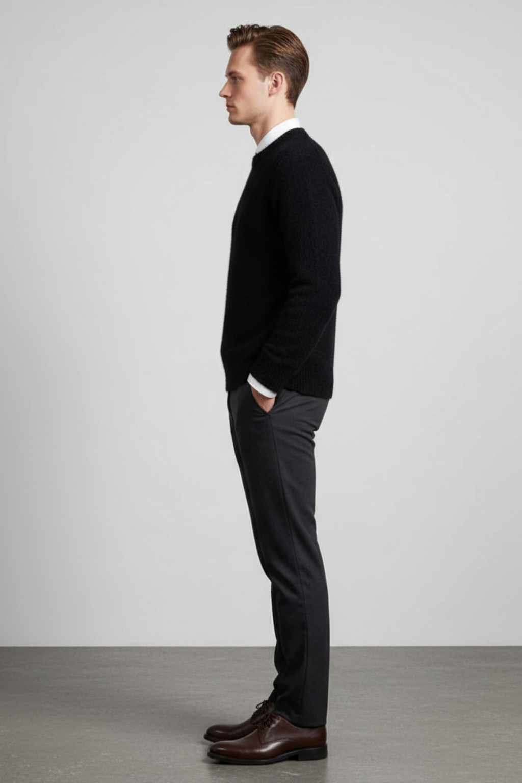 Mens Sweater Fibre Blend Oversized Fit