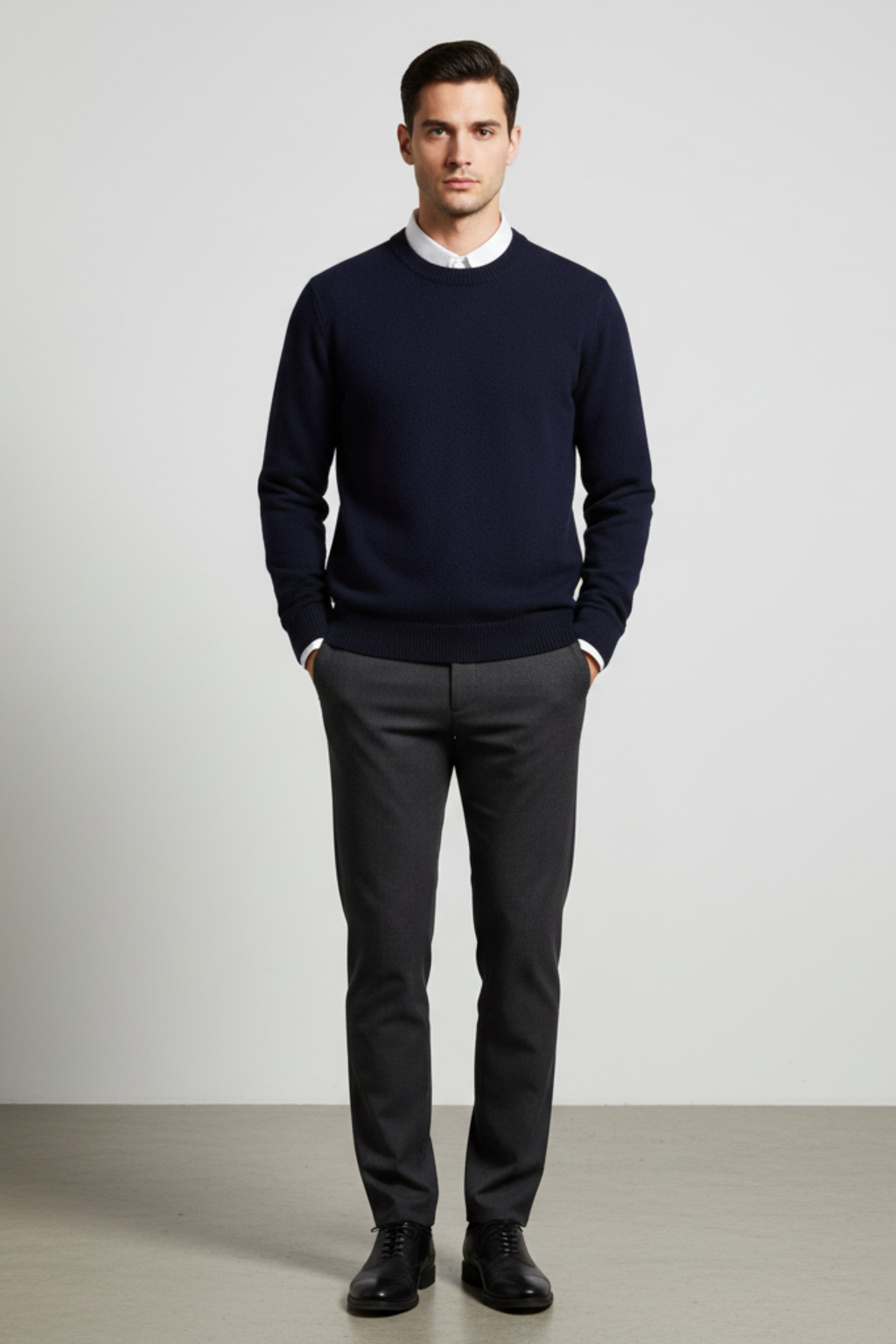 Mens Sweater Fibre Blend Oversized Fit
