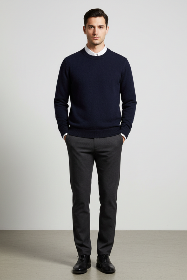Mens Sweater Fibre Blend Oversized Fit