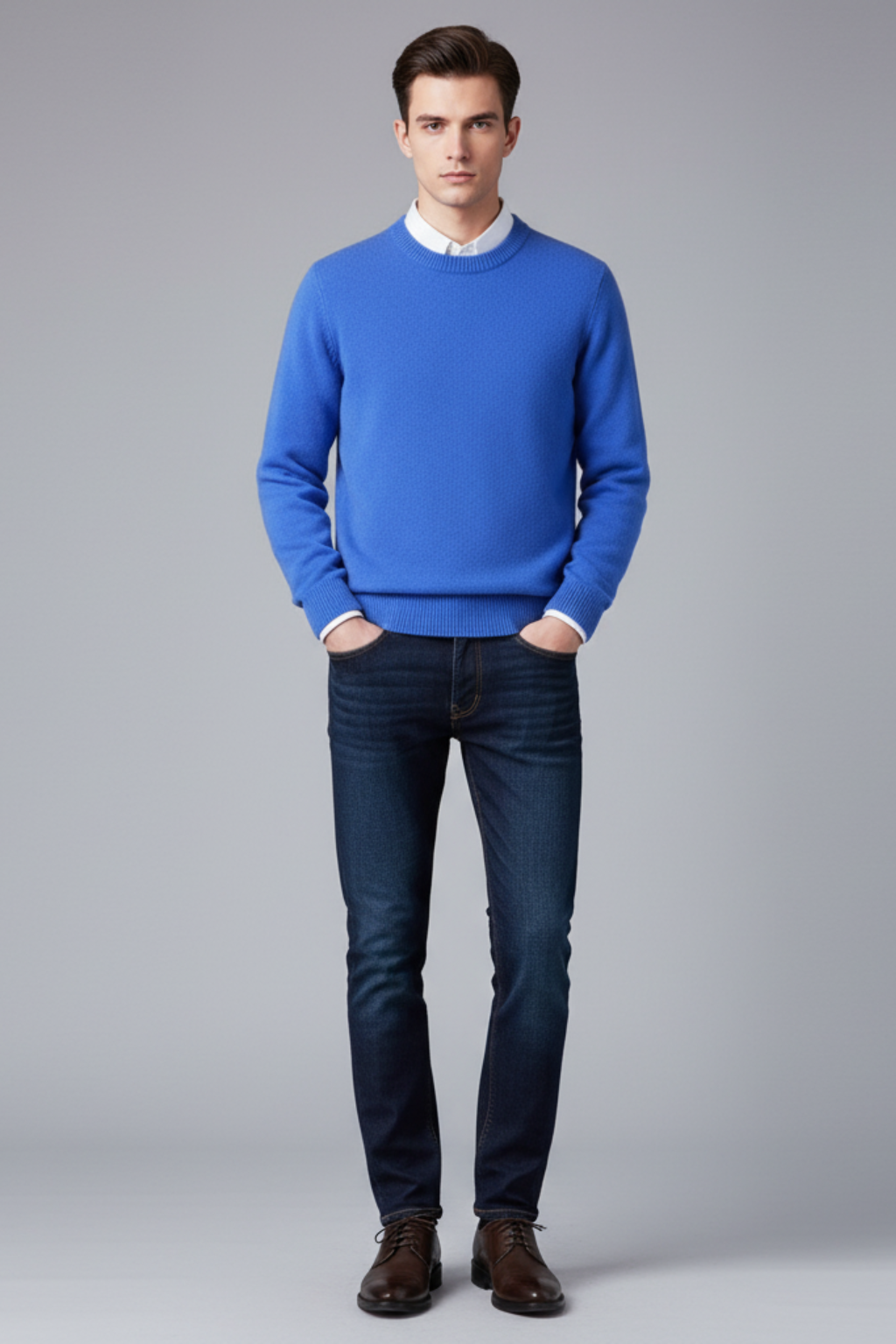 Mens Sweater Fibre Blend Oversized Fit