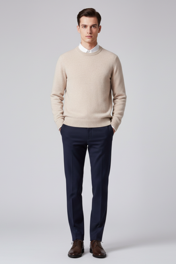 Mens Sweater Fibre Blend Oversized Fit