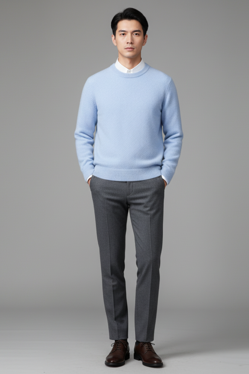Mens Sweater Fibre Blend Oversized Fit