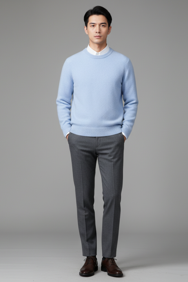 Mens Sweater Fibre Blend Oversized Fit