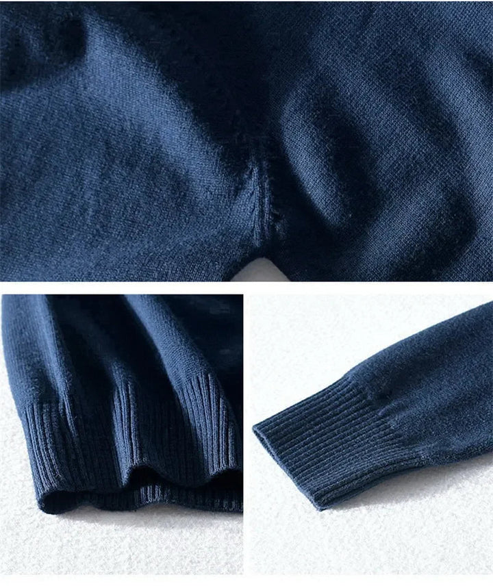 Mens Zip-Up Cardigan Textured Knit