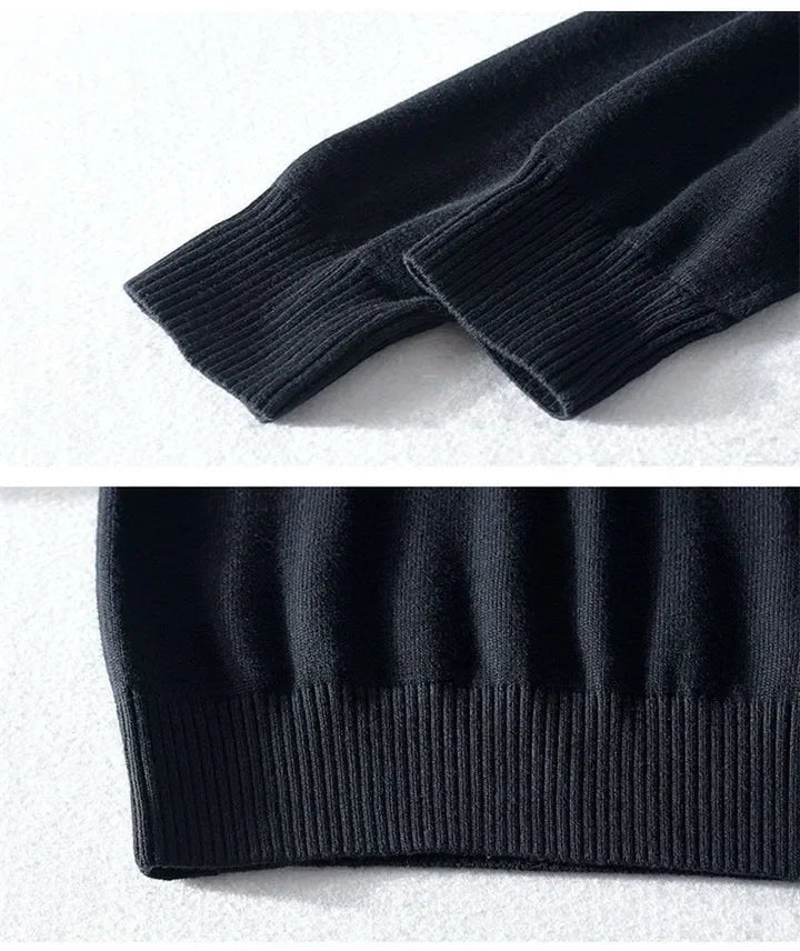 Mens Zip-Up Cardigan Textured Knit