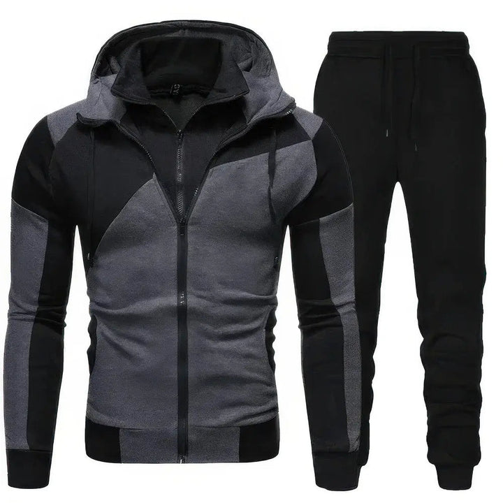 Mens Tracksuit Set Cotton Blend Relaxed Fit