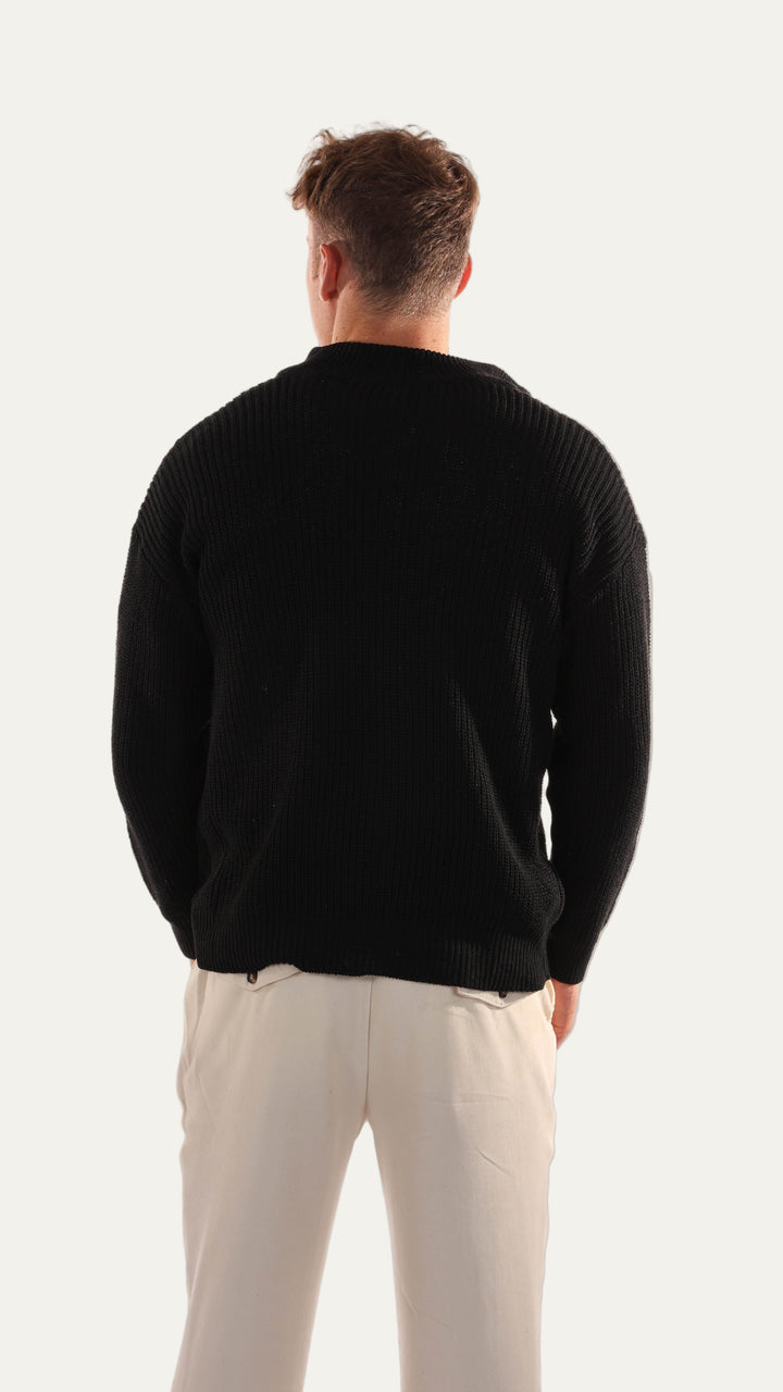 Mens Quarter-Zip Jumper Classic Fit
