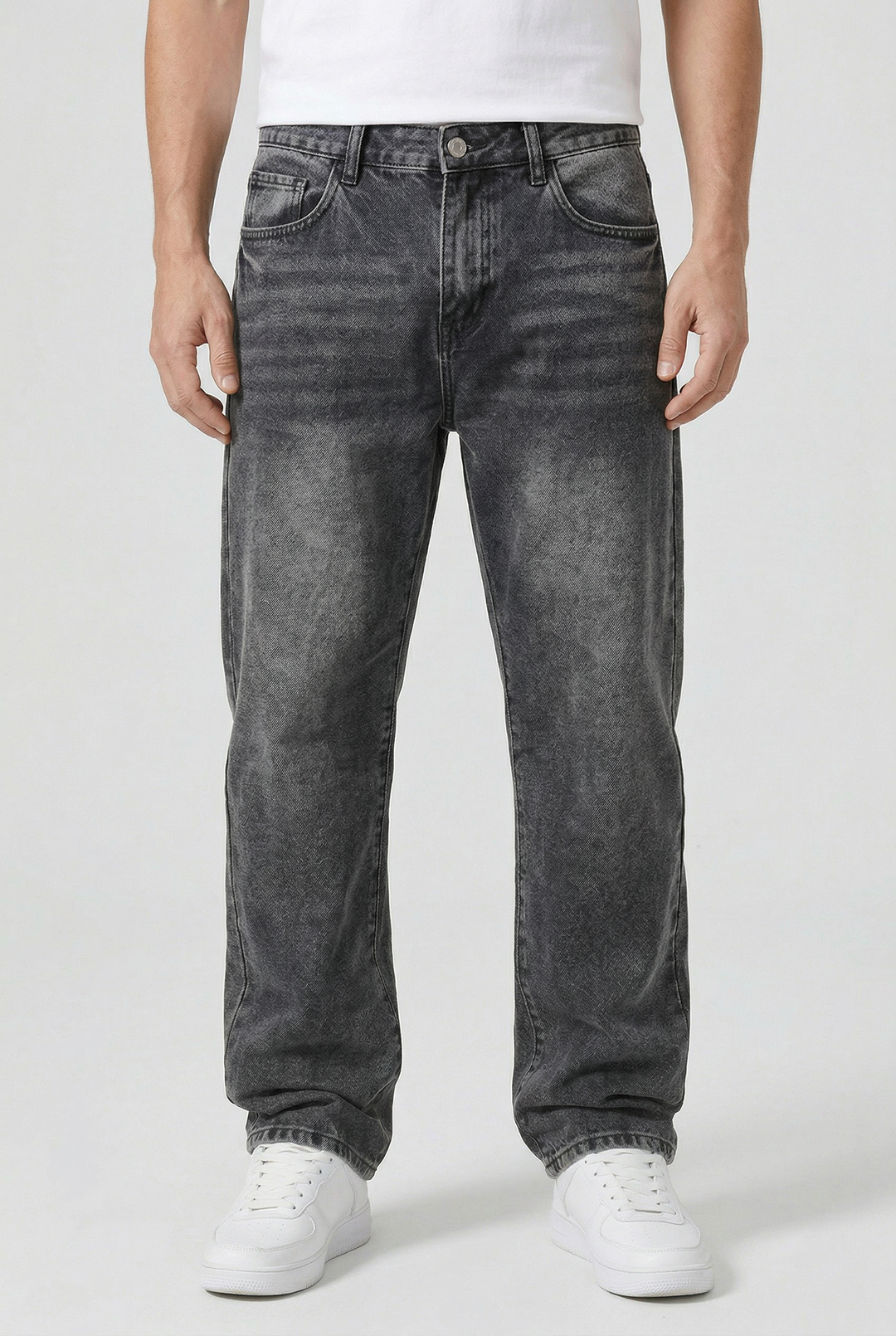 Mens Jeans Denim Loose Fit Straight Leg - BritishMode
