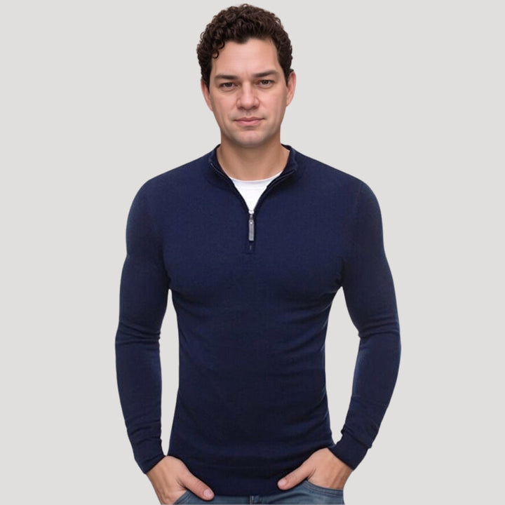 Mens Lightweight Pullover Sweater Half-Zip