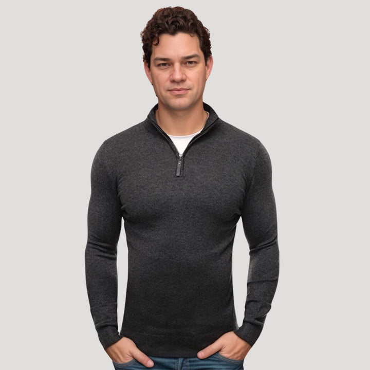 Mens Lightweight Pullover Sweater Half-Zip