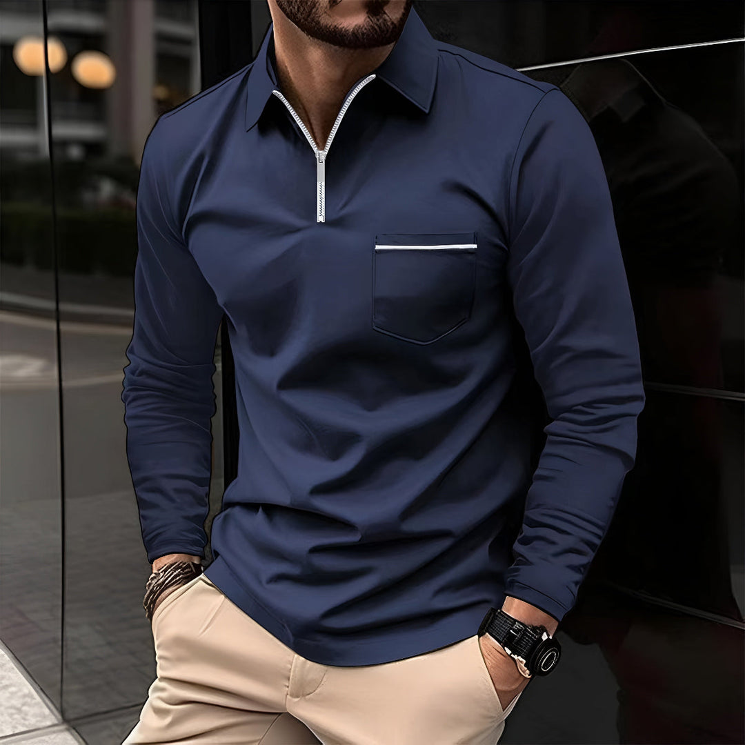 Mens Polo Shirt Classic Fit with Pocket - BritishMode