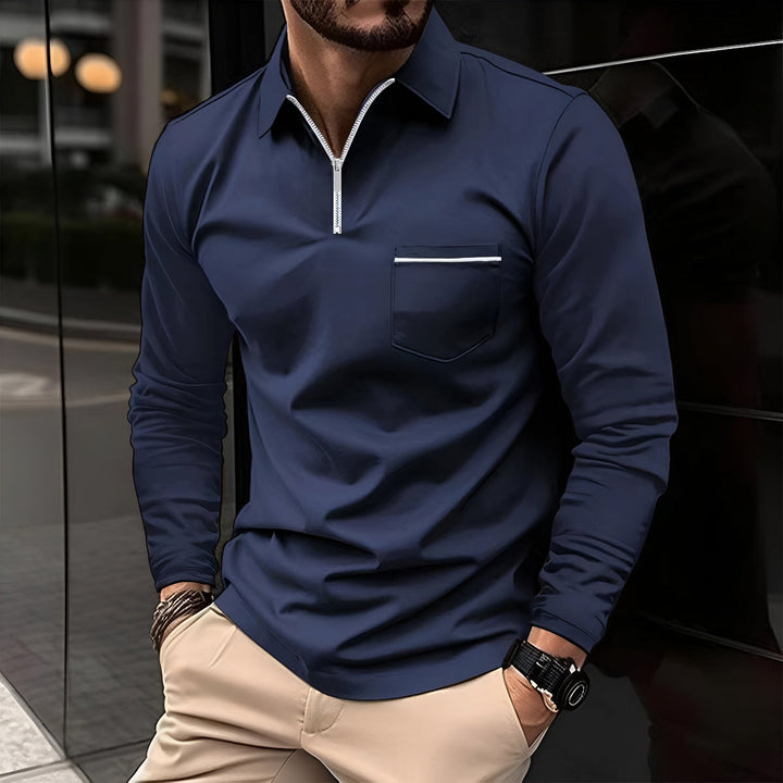 Mens Polo Shirt Classic Fit with Pocket - BritishMode