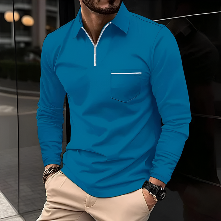 Mens Polo Shirt Classic Fit with Pocket