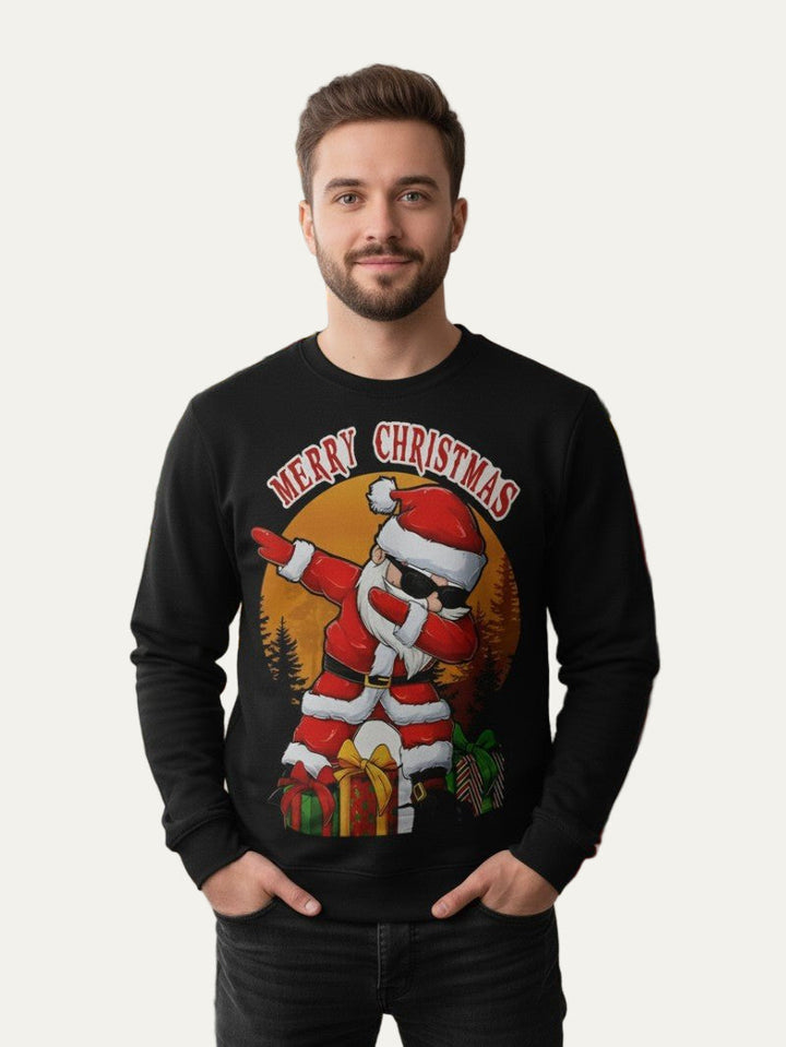 Mens Sweatshirt with Graphic Print Crewneck Comfortable Fit - BritishMode