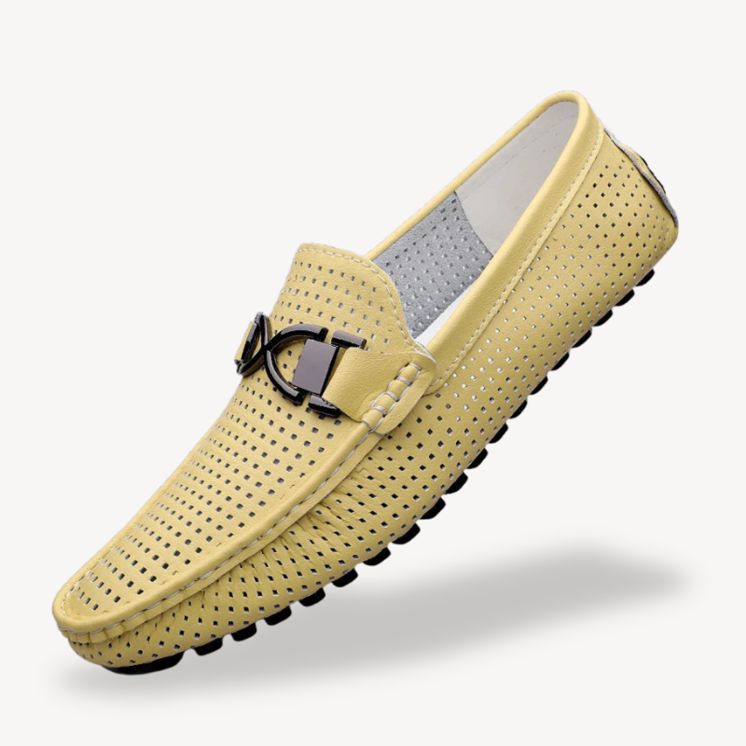 Mens Loafers Leather Slip-On - BritishMode