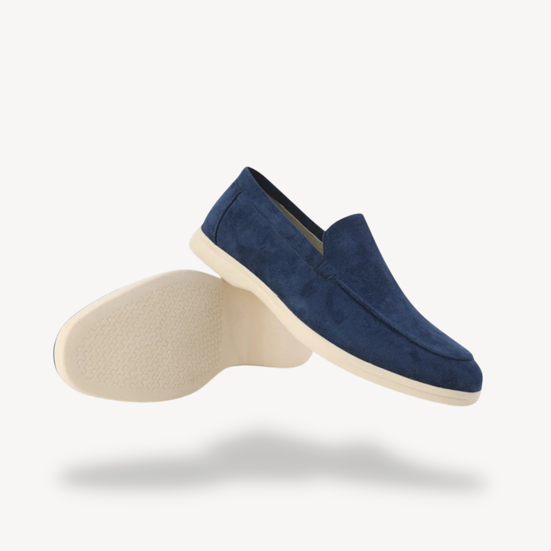 Mens Suede Loafers Slip-On Comfortable