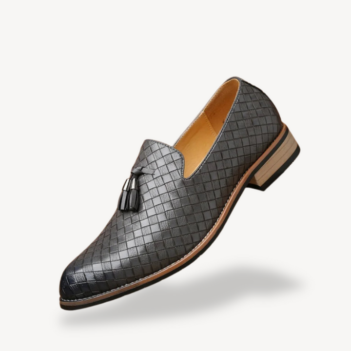 Mens Leather Loafers Slip-On Classic Fit