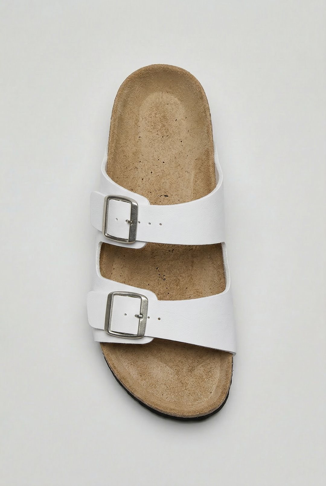 Mens Sandals Double Buckle Contoured Footbed