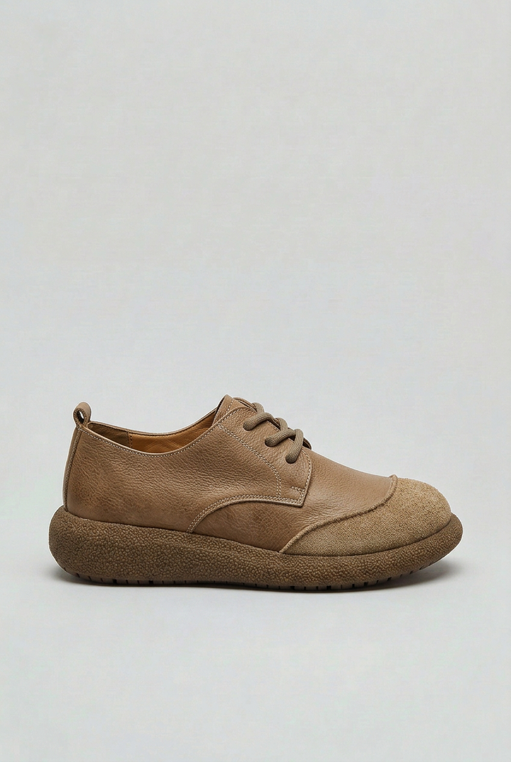 Mens Shoes Suede and Leather Look Cushioned Insole - BritishMode