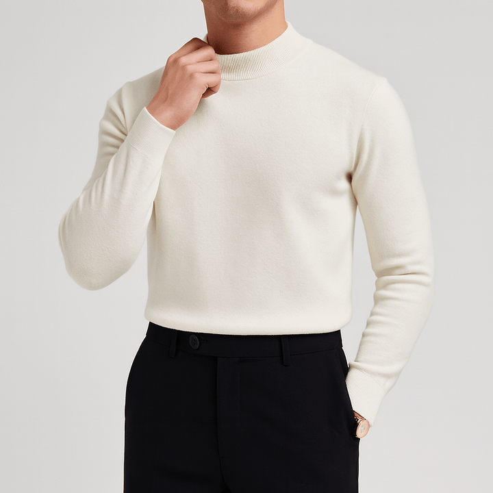 Mens Slim Fit Knit Sweater Cotton Blend