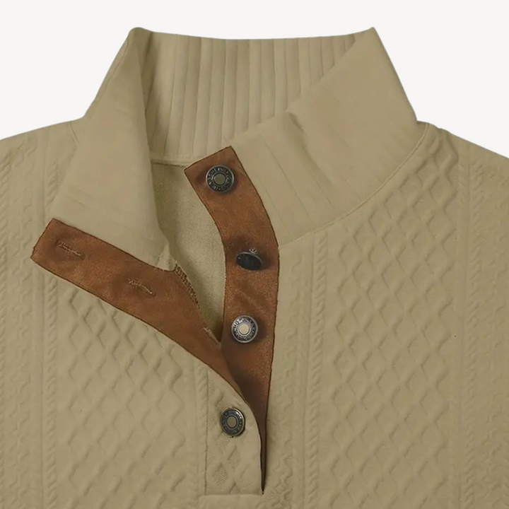 Mens Quilted Pullover Heritage Style