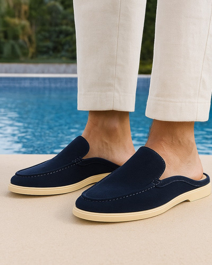 Mens Loafers Backless Slip-On Style