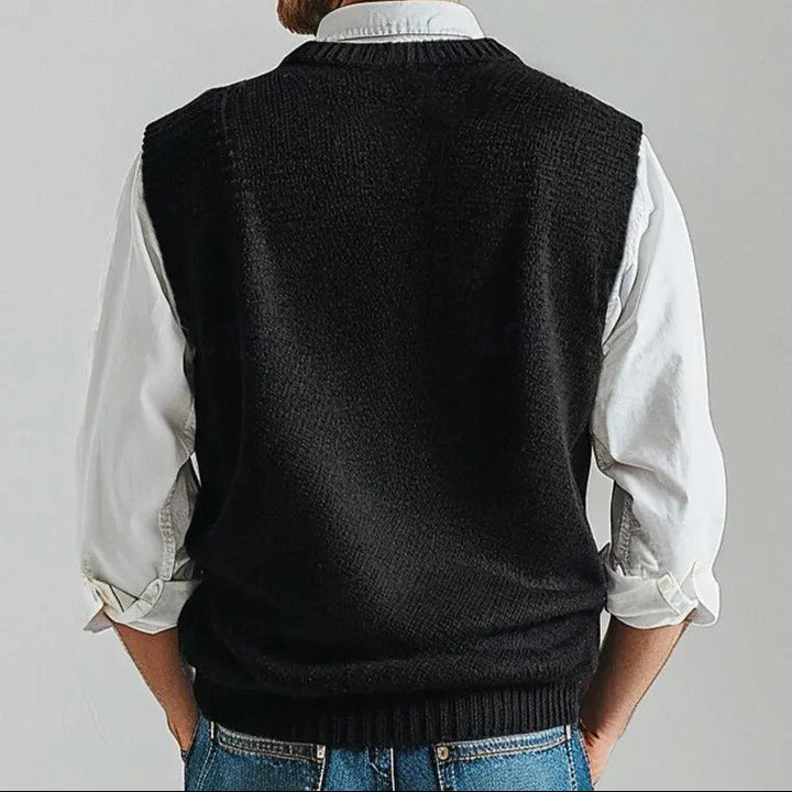 Womens Sweater Vest V-Neck Classic Fit