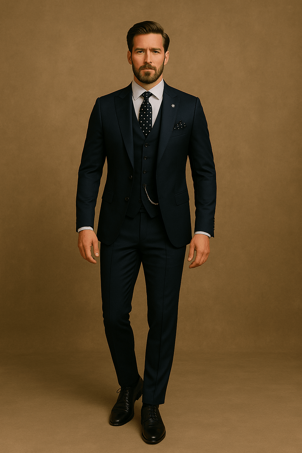 Mens Slim Fit Suit Set Blazer Waistcoat and Trousers Formal