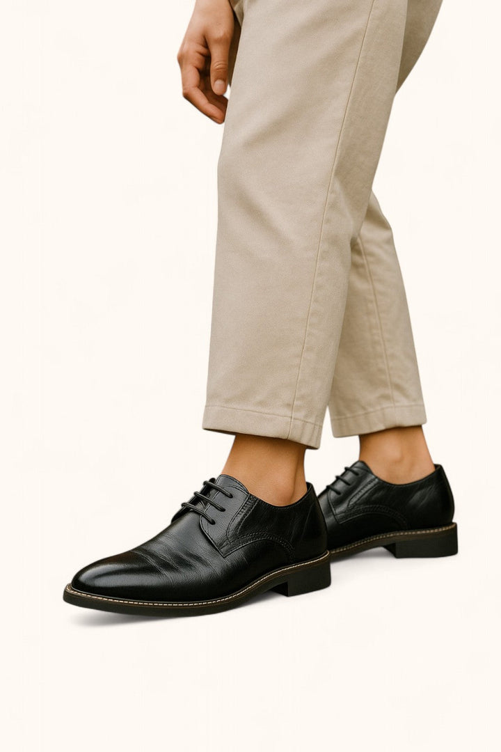 Mens Brogue Oxford Dress Shoes Leather Formal Style