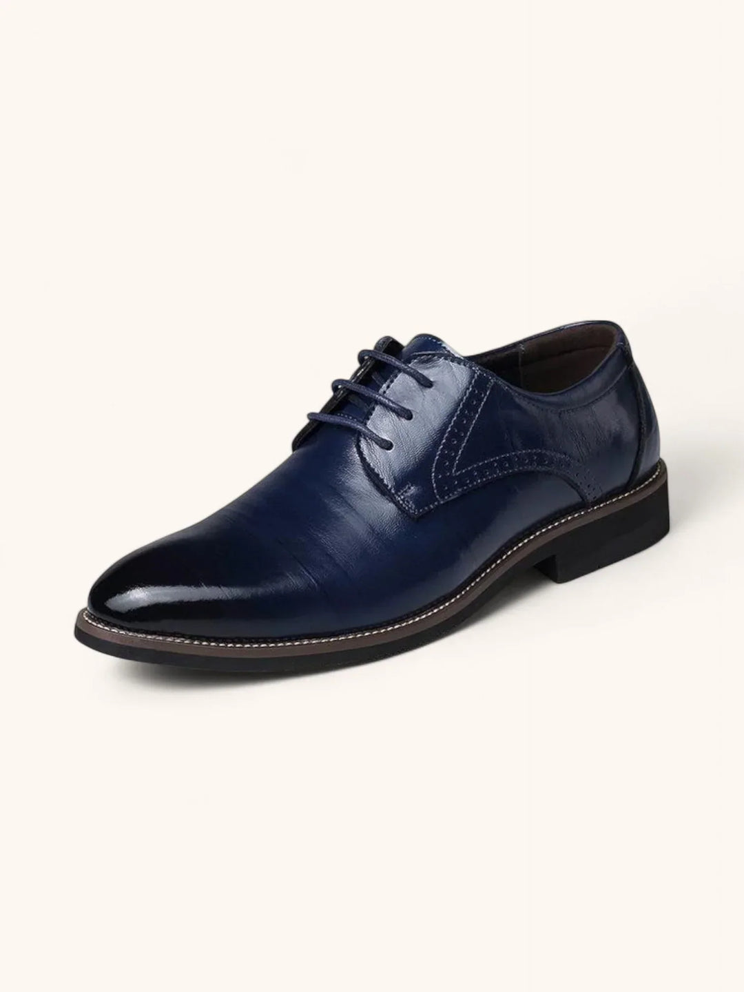 Mens Brogue Oxford Dress Shoes Leather Formal Style